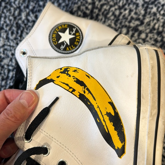 Converse white leather Chuck Taylor All-Star Andy Warhol Banana special edition - Picture 9 of 13